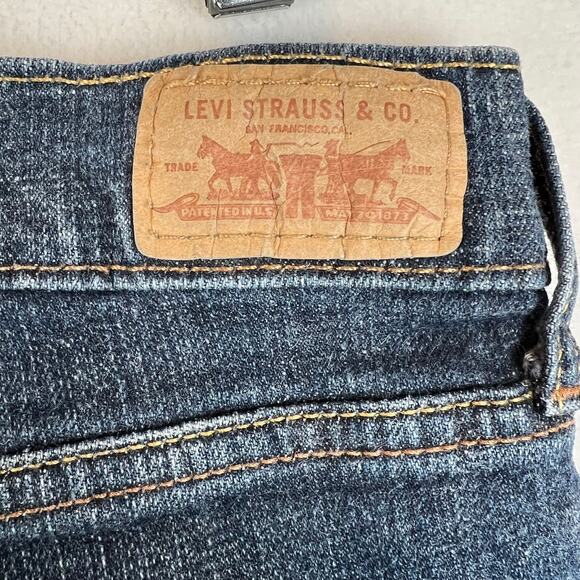 Levis 515 Jeans Womens‎ 12 (33x32) Blue Boot Cut Dark Wash Bootcut Denim - Picture 5 of 11